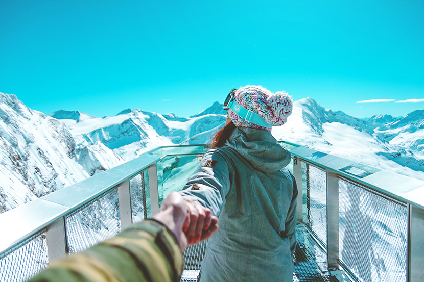 女友拉着你的手去旅游系列之雪山