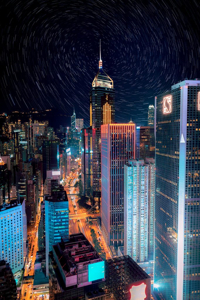 香港城市夜景一角