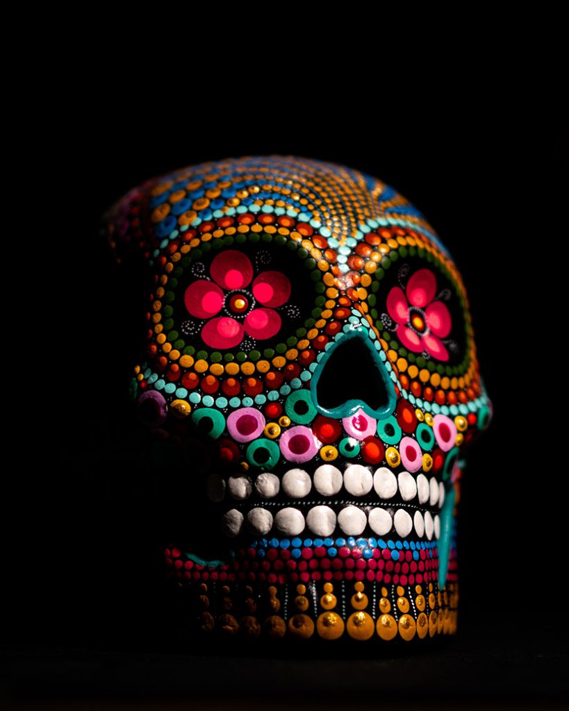 墨西哥亡灵节（西班牙语：Día de Muertos）上的骷髅装饰物