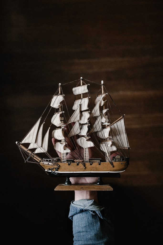 西方古代帆船模型