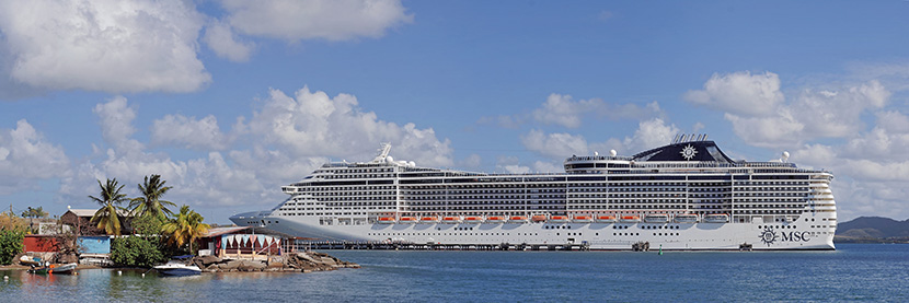 地中海邮轮（MSC Cruise）公司的大船