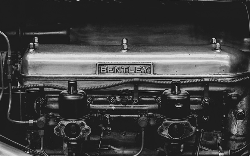 Bentley宾利老爷车的发动机