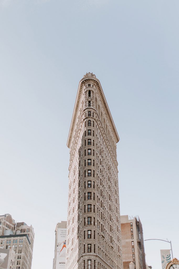 纽约市最高的大楼之一熨斗大厦（Flatiron Building）