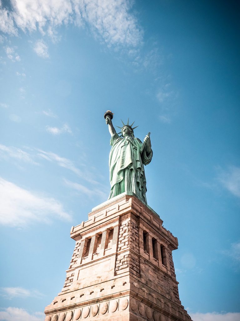 美国纽约的自由女神雕像