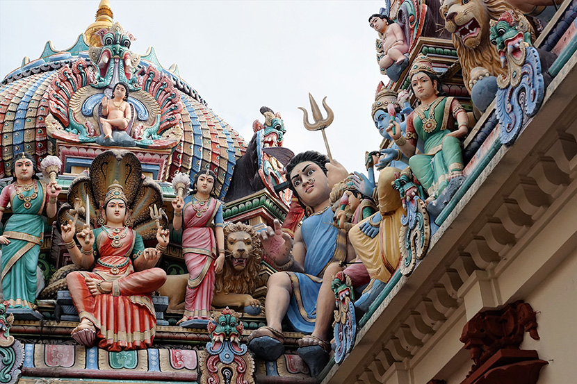 印度教的众神雕像