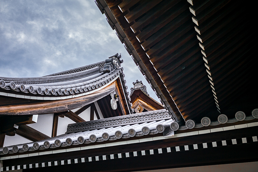 韩式古建筑的屋檐