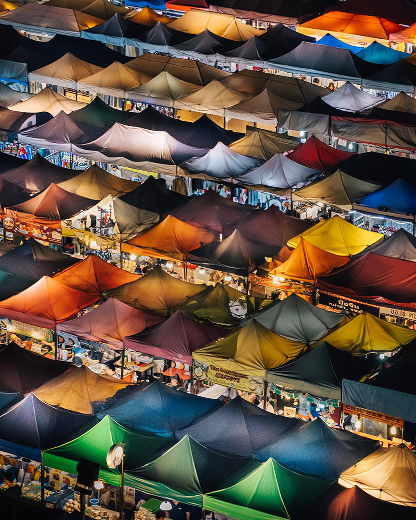 泰国帐篷夜市
