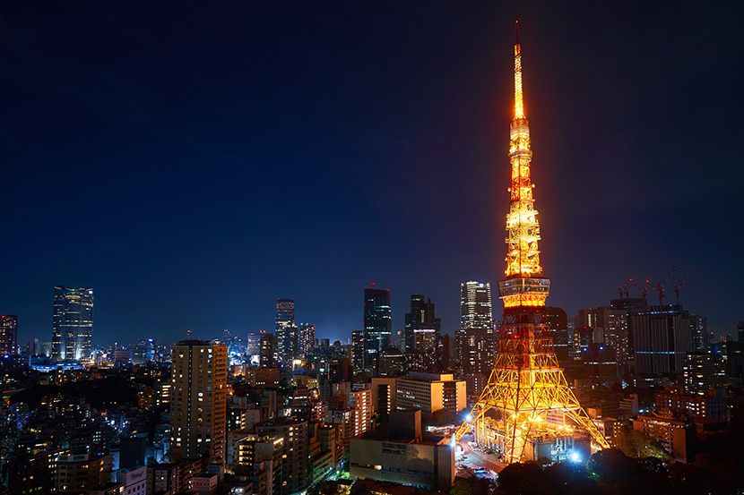 日本东京铁塔夜景