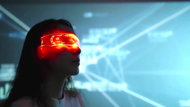 VR虚拟现实头盔眼罩元宇宙短视频素材