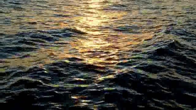 波光粼粼的水面波浪短视频素材【4K】