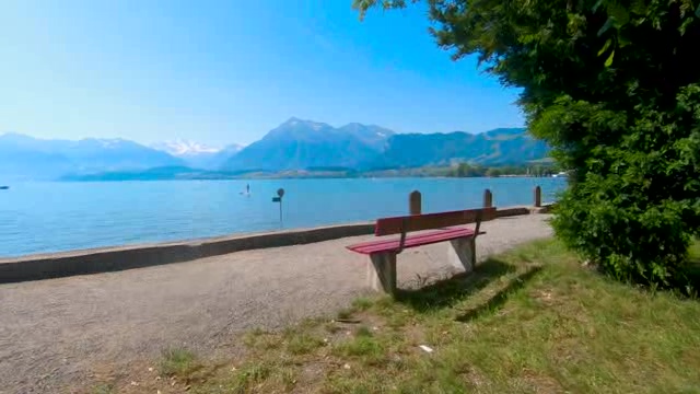 湖边的自然风光短视频素材