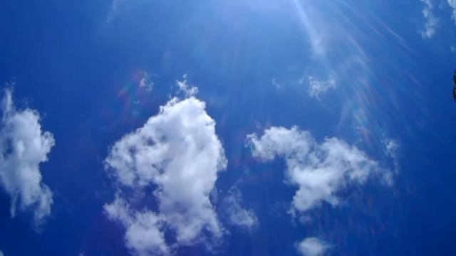 蓝天白云的变化短视频素材