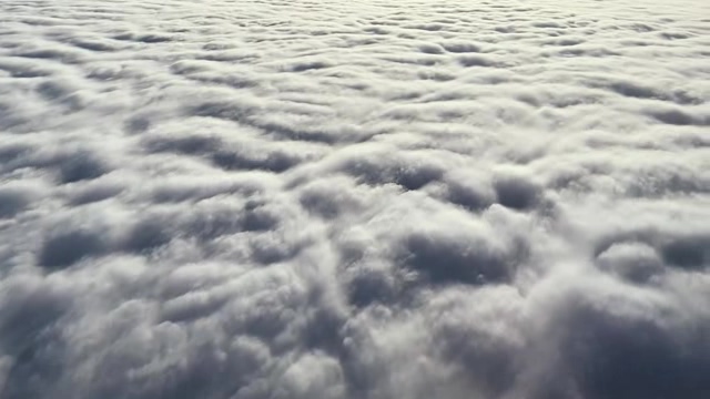 从高空上看到的茫茫云海短视频素材